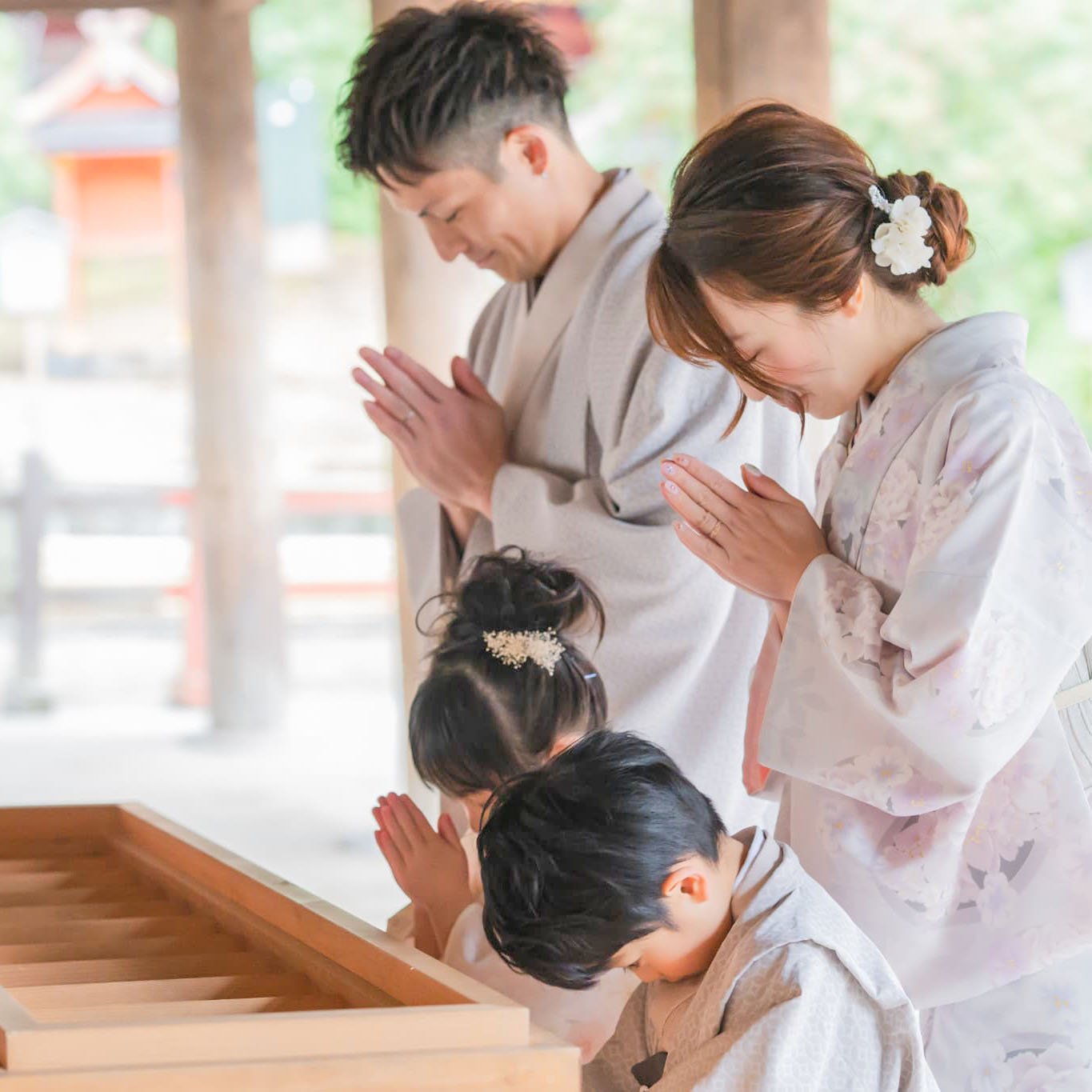 七五三(753)奈良市_フォトスタジオワタナベ(渡辺写真館)_神社へのお参り