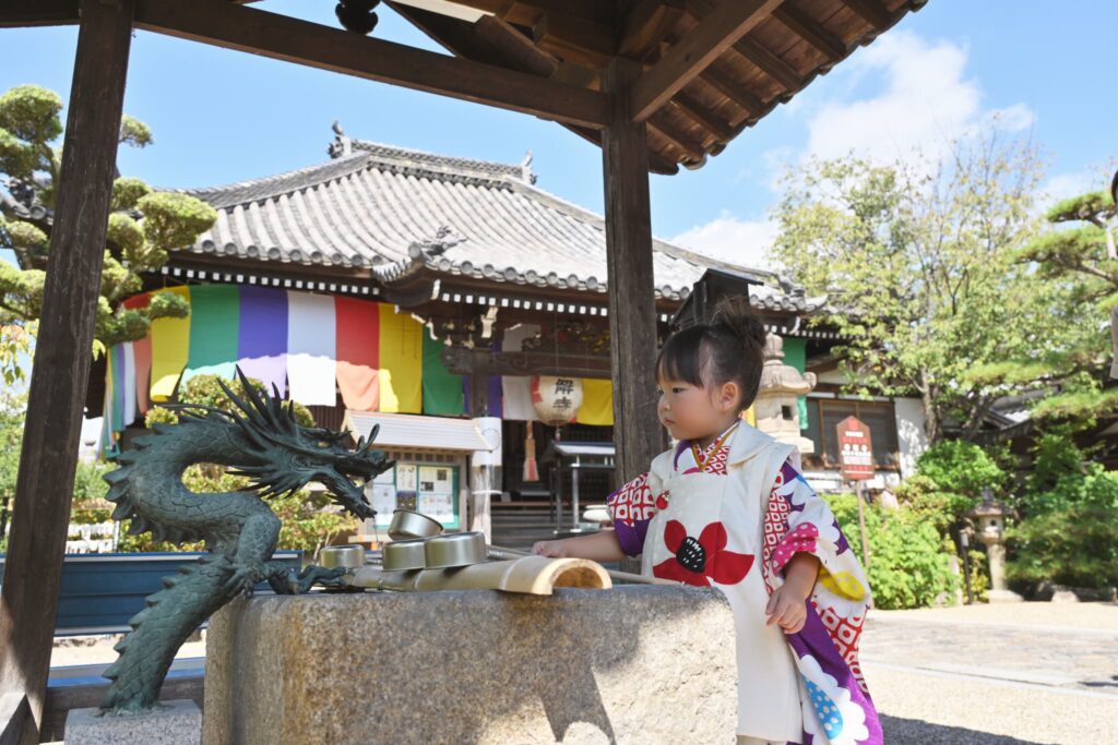 七五三(753)奈良市_フォトスタジオワタナベ(渡辺写真館)奈良本店_手水舎